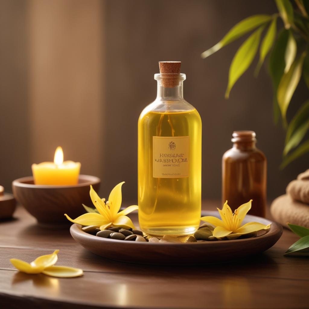 Масло массажное с афродизиаком на основе эфирного масла иланг-иланг объем 5 л